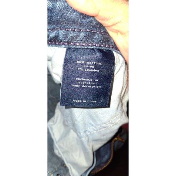 Vigoss 'Sir Boot' Jeans Women's Size 9/30 Light Wash Bootcut Embellished Flap - Picture 3 of 4